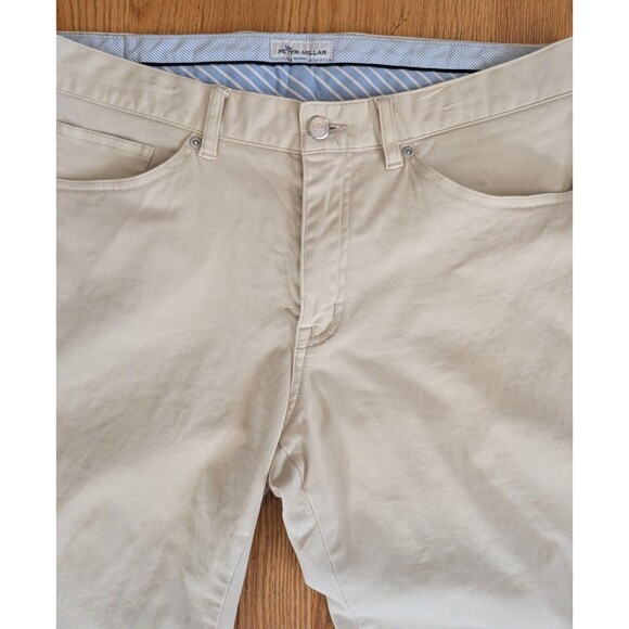 Peter Millar Other - Peter Millar 5-Pocket Pants Men 33 x 33 Beige Khaki Stretch Ultimate Sateen